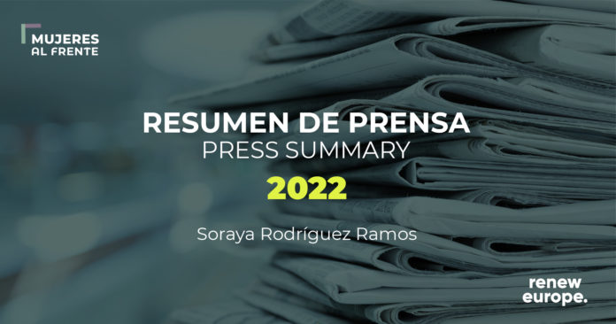 Resumen de prensa. Press summary. Soraya Rodriguez Ramos.